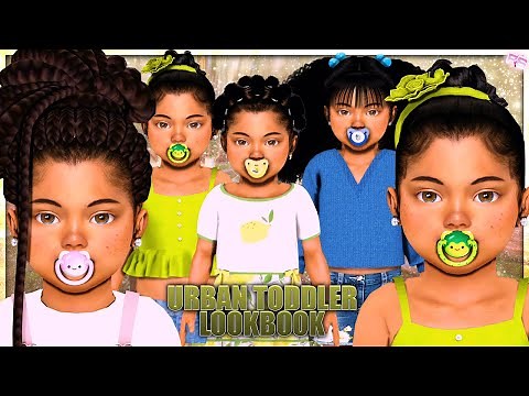 Urban Toddler Lookbook 2✨- CC & SIM DOWNLOAD | Sims 4 CAS