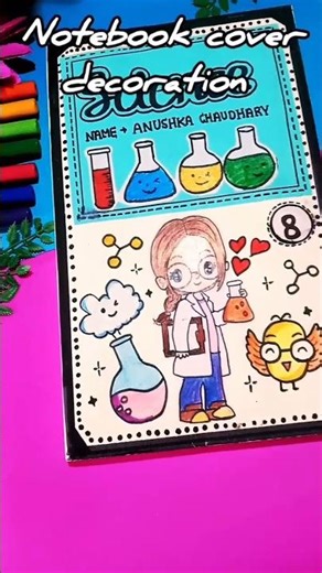 sst and science notebook cover decoration #😊📑 easy notebook decoration ❤️❤️