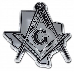 Watch Masonic Square and Compasses Texas Chrome Auto Emblem on Amazon Live