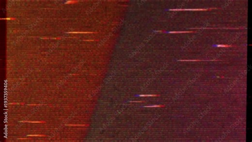Retro VHS glitch overlay with analog noise distortion and vintage tape recording effect