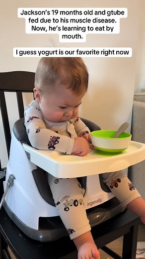 Yogurt Adventures: Toddler with GTube Learning to Eat