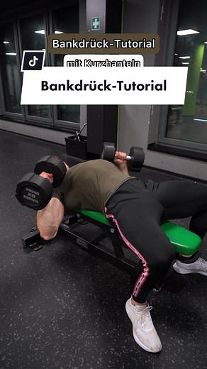 Bankdrück-Tutorial mit Kurzhanteln: Schritt-für-Schritt