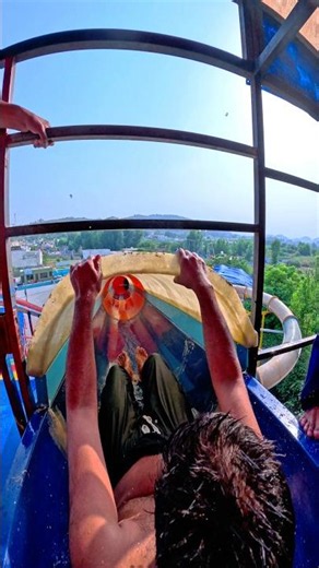pov bro try watersliding in the waterpark 🤪