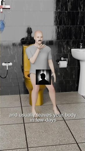 what happens if you swallow chewing gum? explained in 3D.