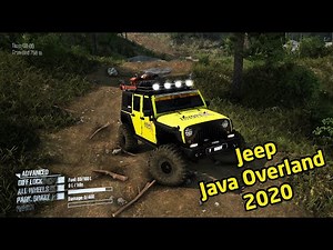 Jeep Java Overland 2020 Realistic Offroad | Spintires Mudrunner | Logitech G29 Gameplay