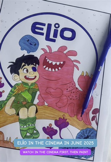 Ready to step into Elio's colorful world? 🎥🎨 First, watch this amazing adventure in theaters, then DM me to get your Elio coloring page! 🌟 A fun and creative activity is waiting for you! 💖 #elio #pixar #coloringpage #kidsactivities #printables #etsyfinds #fyp #fypage #kidsmovie #activityforkids #forkids #CapCut