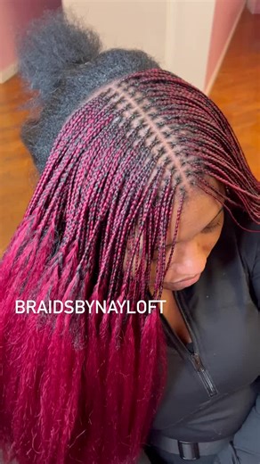 Stunning Micro Knotless Braids by Nay Loft