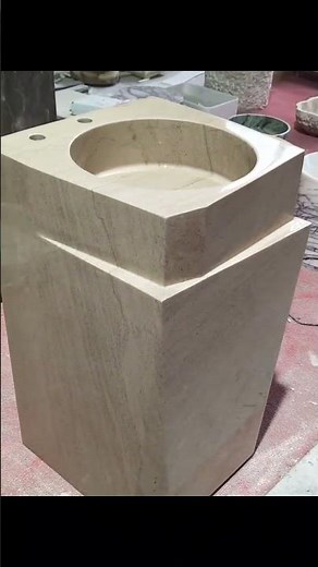 Custom Limestone Pedestal Sink Manufacturer | Luxury Stone Bathroom Sink