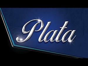 Crear Texto Plata Photoshop