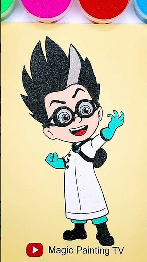 Romeo from PJ Masks #trending #cartoon #forkids #kidsart #pjmasks #romeo #satisfying