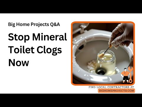 Vinegar Siphon Jet Scrape Fix For Mineral-Blocked Toilets