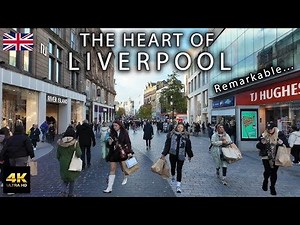 Liverpool City Walk 4K 🇬🇧 | Real Vibes from the Heart of the City