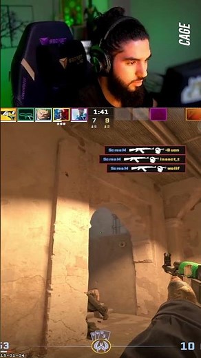 4 reasons why you always drop the AK-47 to ScreaM 💀 #scream #cs2 #twitchclips
