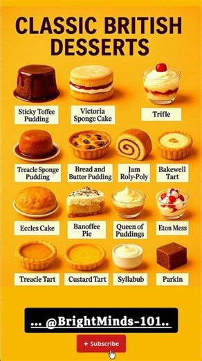 Top 15 Classic British Desserts You Must Try! 🇬🇧🍰#healthyeating #healthyeating