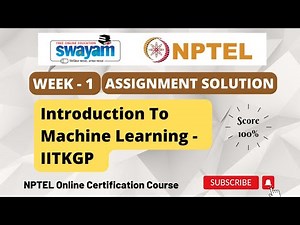 Introduction To Machine Learning Week 1 Assignment 1 Solution | NPTEL | Swayam | Jul - Dec 2023