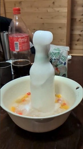山小屋でつくる簡単噴水フルーツポンチ#キャンプ飯 #かんたんレシピ #三ツ矢サイダー #フルーツポンチ