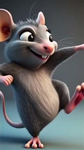 Cute Dancing Mouse 🐭💃 | Fun Cartoon Short | Viral Animation