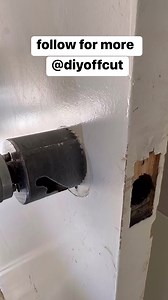 Door Lock Installation #woodworking #fbreels #viralreels #egypt #facebookreels #carpenter #tricks #diy #reels #india #europe | DIY OFF CUT