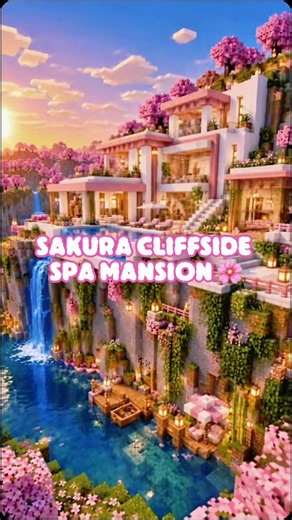 Minecraft Sakura Spa Mansion – Build Tutorial & Inspiration