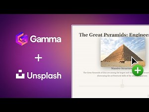 How to Add Free Professional Images to Gamma with Unsplash Integration