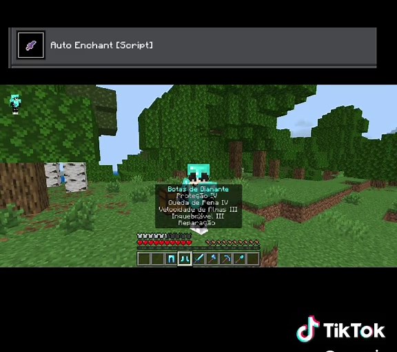 Encantamentos Automáticos para Minecraft Bedrock