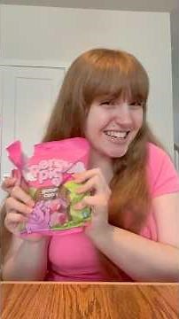 Trying Percy Pig candies for the first time! 🐷