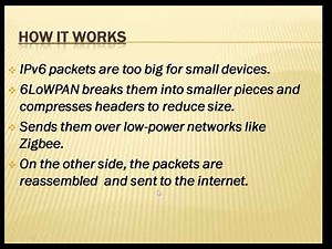 6LowPAN to 6LOW in IOT