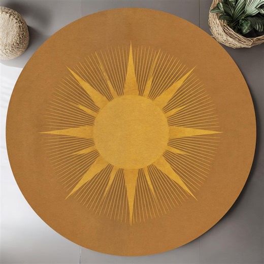 Tapis circulaire, tapis rond, tapis décoratif rond, tapis rond pour la chambre à coucher, petit tapis, tapis d'entrée, tapis de bain - Etsy France