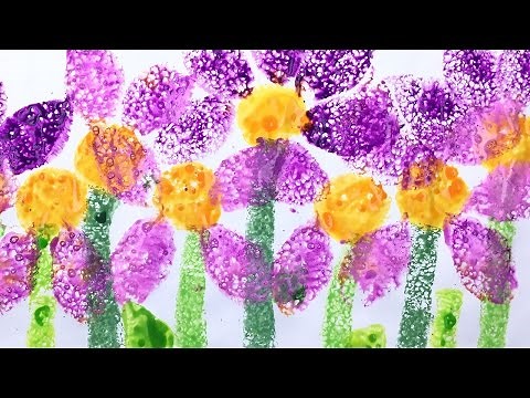 Sponge Painting craft for kids | great kindergarten and preschool art activity | fun & easy