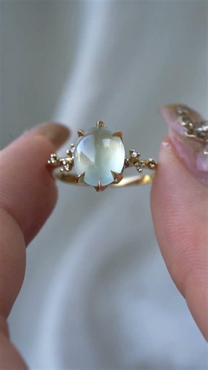 Bespoke Jade Engagement Ring #shorts #engagementring