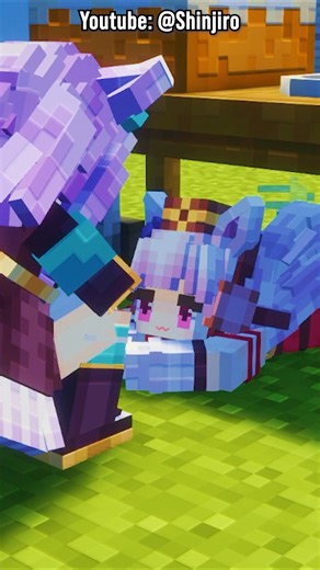 Gold Ship can't stop bothering Mejiro McQueen even in Minecraft 😭😂🥕 #minecraft #umamusume #goldship