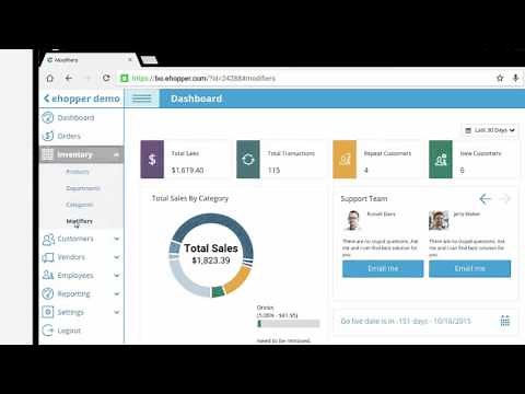 eHopper Free POS Software - Back Office