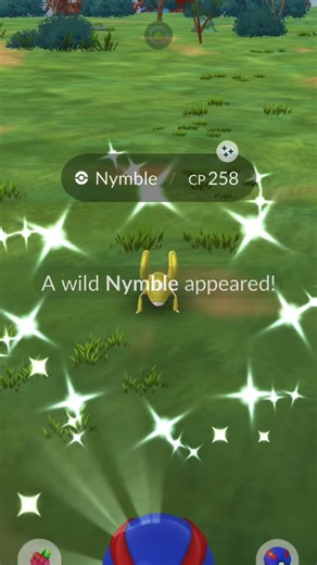 WILD SHINY NYMBLE! 🌟 The golden Paldean bug is MINE! ✨ #shorts #fyp