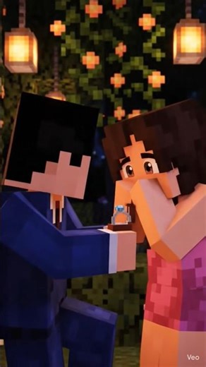 Minecraft Engagement 💍❤️ | GF BF Romantic Moment | #Shorts #minecraft