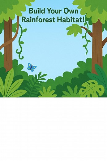 Printable 3D Rainforest Diorama Craft Kit | STEM Project (PDF) - Etsy