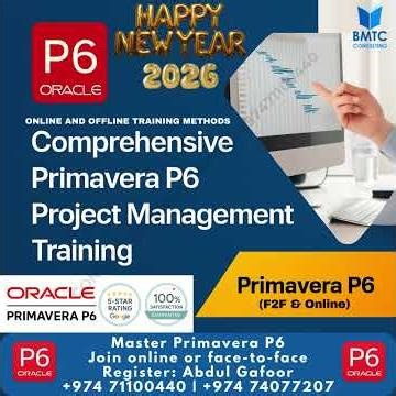 From Basics to Advanced | Primavera P6 Version 24 Training
