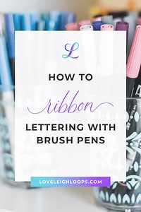 How to do “Ribbon Lettering” [Tutorial   Alphabet] — Loveleigh Loops