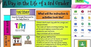 When my kids are home, what should their school day schedule look like?