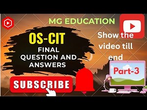 OS CIT final exam questions & answers 3