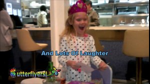 Blue Exploding Butterfly Box with Birthday Flying Butterflies (Blank Flying Butterfly x 4)