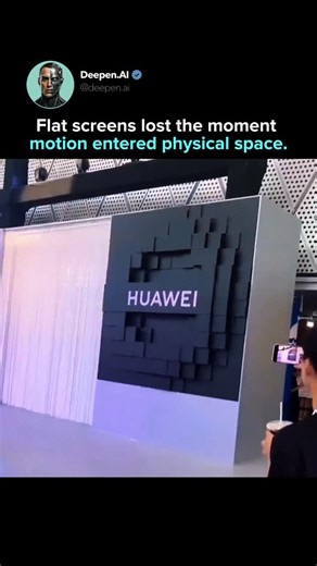 AI. Tech. The next evolution. on Instagram: "Day 169 of watching tech evolve. Deepen.ai belongs on screens that move in real space Kinetic LED displays are pushing screens beyond flat surfaces and into physical space. Instead of static panels, each LED module can move forward and back, synchronized with video and light. The result is depth, motion, and perspective that traditional displays cannot replicate. This matters because attention is no longer driven by resolution alone. As digital conten