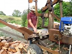 77K views · 2.2K reactions | Crazy Homemade Log Splitter Inspired to...