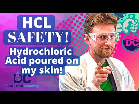 HCL Safety! Testing Hydrochloric Acid on my skin! (Bonus aluminum reaction)