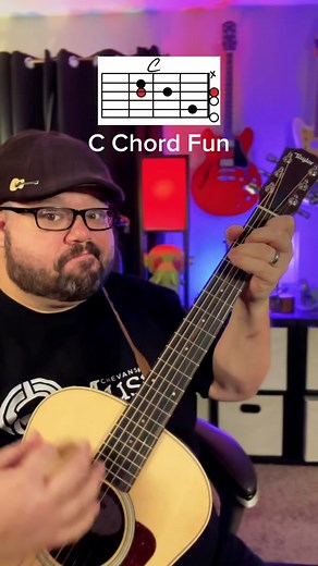 C Chord Fun Guitar Tutorial! @taylorguitars #taylorguitars #guitar #guitarra #guitare #music #musica #guitarlesson #guitartok #guitarsolo #guitarteacher #acousticguitar #guitartutorial #chevansmusic #tiktoktaughtme #learnontiktok #learnwithtiktok #musicteacher #guitarteacher #guitarist #guitaristsoftiktok #guitarists #guitariste