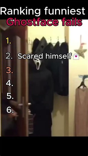 Ranking the Funniest Ghostface Fails Ever 😂🔪 #fails #shorts