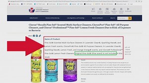 Pine-Sol products recalled. How to get your refund
