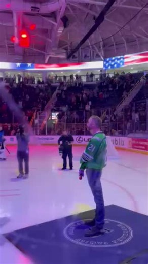 Ben Allen on Instagram: "@hertz_arena and Florida Everblades, thank you so much for having me over to sing the anthem! Congrats Everblades on the victory!"