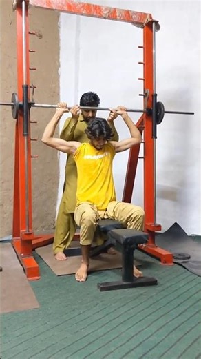 Shoulder & Back Workout | Smith Machine rod Training 💪🔥