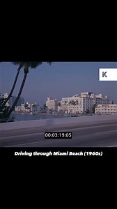 Historic Miami | Driving through Miami Beach in the 1960s | Instagram