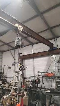 homemade overhead crane demonstration